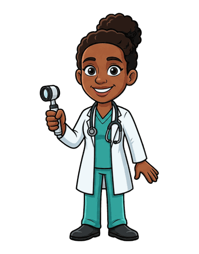 Dermatologist mascot
