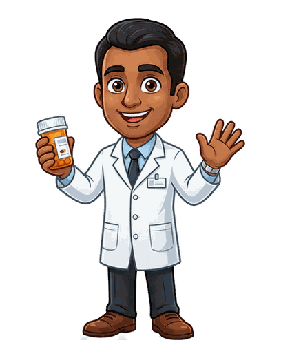 Pharmacist mascot