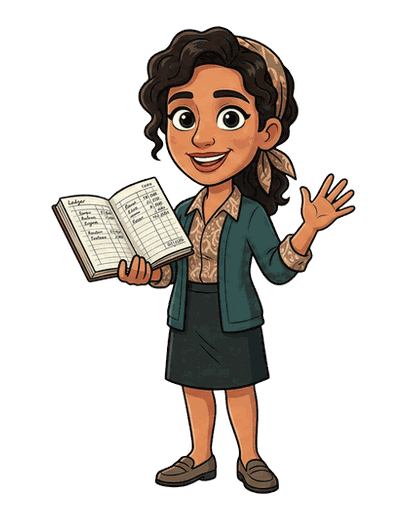 Bookkeeper mascot