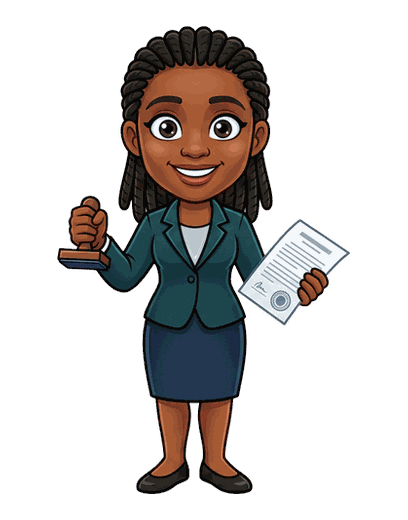 Notary mascot