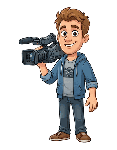 Videographer mascot