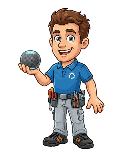 Smart Home Installer White mascot