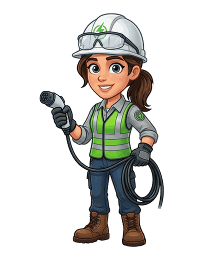EV Charger Installer mascot