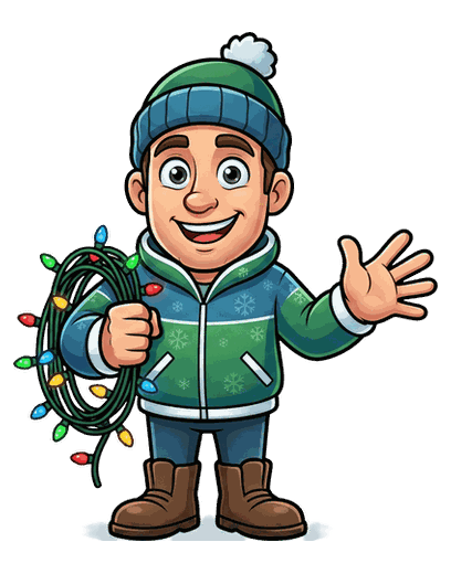 Holiday Lighting mascot