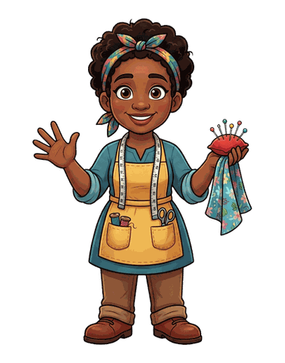 Tailor Seamstress mascot