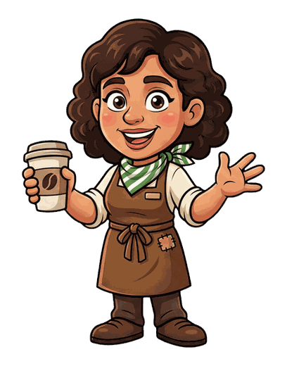 Barista mascot