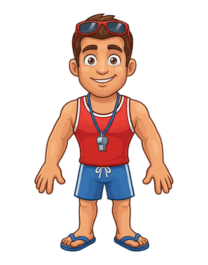 Swim Instructor mascot