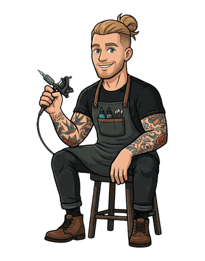 Tattoo Artist mascot