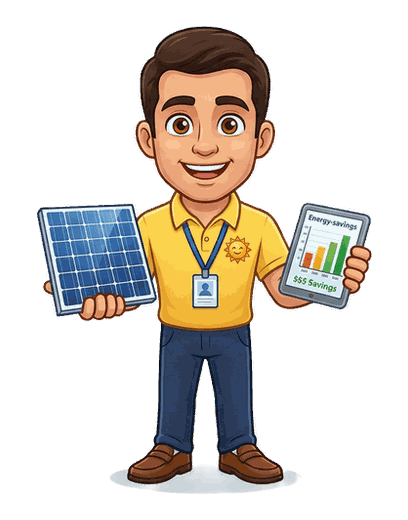 Solar Sales Rep mascot