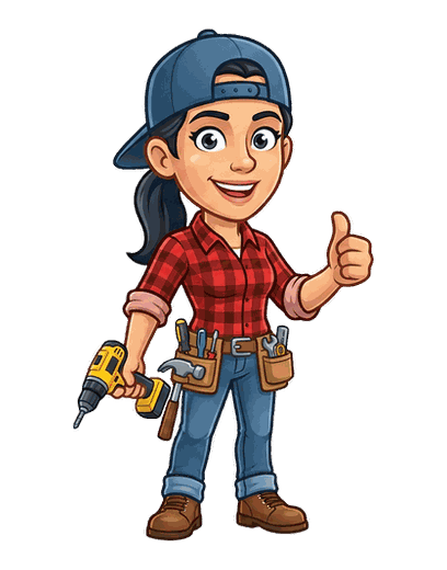 Handyman mascot