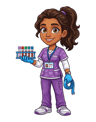 Phlebotomist mascot