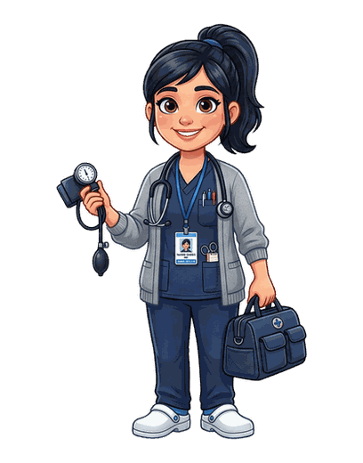 Home Health Nurse mascot