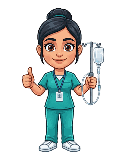 Mobile IV Nurse mascot