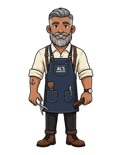 Barber mascot