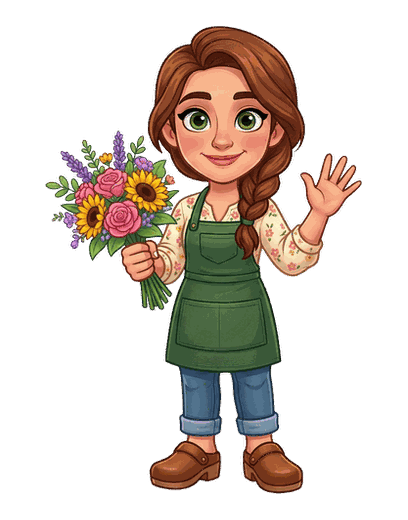 Florist mascot
