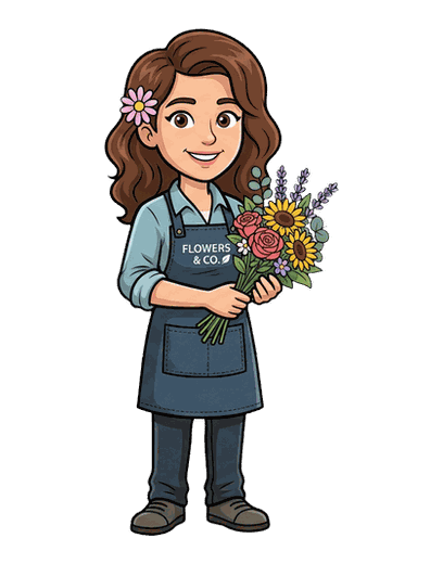 Florist mascot