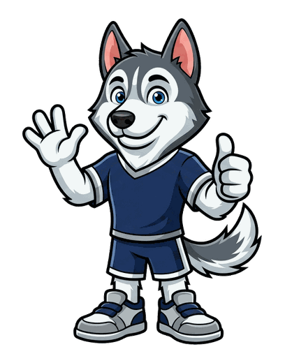 Husky mascot mascot