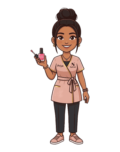 Nail Technician mascot
