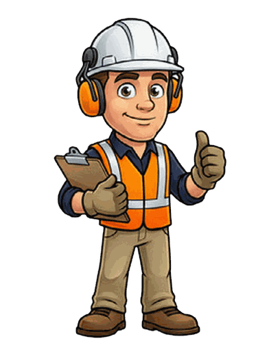 Heavy Equipment Operator mascot