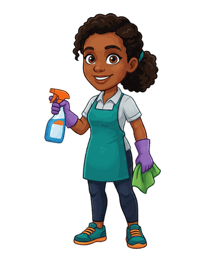 Cleaning Maid mascot