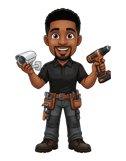Security Installer mascot