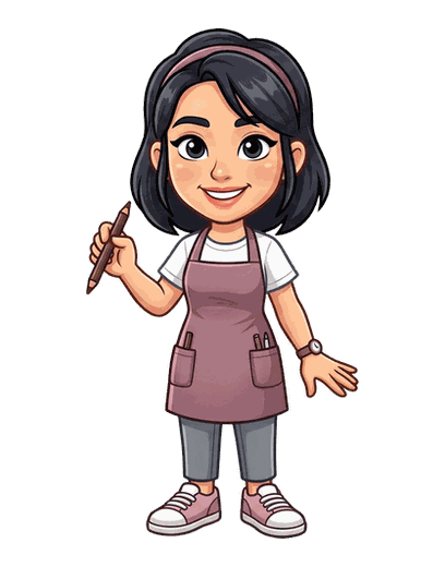 Brow Artist mascot