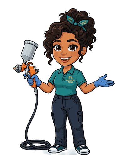 Spray Tan Tech mascot