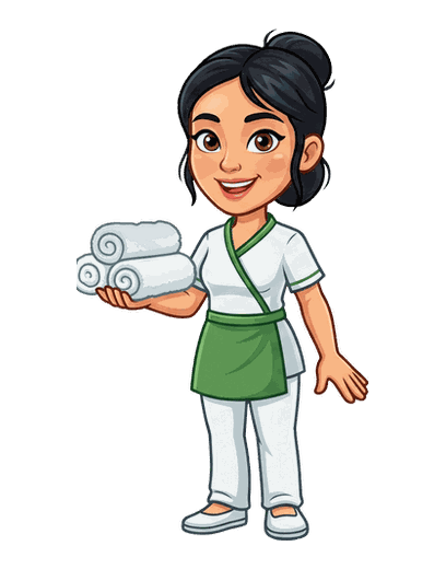 Spa Attendant mascot