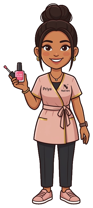 Lily — mascot for nail salon