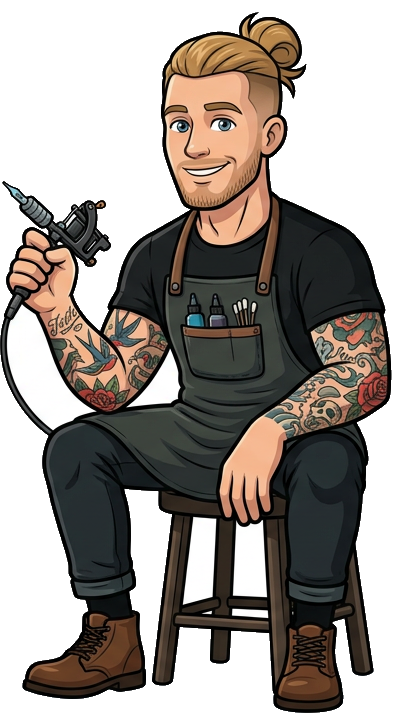 Rae — mascot for tattoo studio